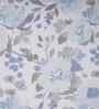 Blue Floral Print 300 TC Cotton Single Bed Fitted Sheet with 1 Pillow Cover Sensory Bloom Collection