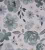 Blue Floral Print 300 TC Cotton Single Bed Sheet with 1 Pillow Cover Sensory Bloom Collection