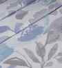 Blue Floral Print 300 TC Cotton Single Bed Sheet with 1 Pillow Cover Sensory Bloom Collection