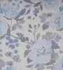 Blue Floral Print 300 TC Cotton Single Bed Sheet with 1 Pillow Cover Sensory Bloom Collection