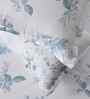 Blue Floral Print 300 TC Cotton Single Bed Sheet with 1 Pillow Cover Sensory Bloom Collection