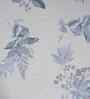 Blue Floral Print 300 TC Cotton Single Bed Sheet with 1 Pillow Cover Sensory Bloom Collection