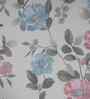 Blue Floral Print 300 TC Cotton Single Bed Sheet with 1 Pillow Cover Sensory Bloom Collection