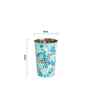 Blue Floral Steel Tumbler Large