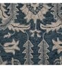 Blue Floral Wool 4X6  Hand-Tufted Carpet