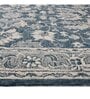 Blue Floral Wool 4X6  Hand-Tufted Carpet