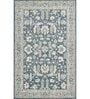 Blue Floral Wool 4X6  Hand-Tufted Carpet