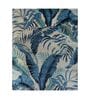 Blue Floral Wool 6 ft x 9 ft Hand Knotted Carpet