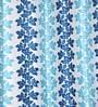 Blue Floral Polyester 7Ft Semisheer Eyelet Door Curtains (Set Of 2)