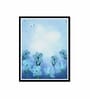 Blue Flower Printed Canvas Wall Art