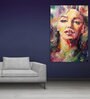 Charming Lady In Multicolour Canvas Framed Art Print (33 x 21 Inches)