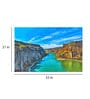 Valley In Blue Canvas Framed Art Print (33 x 21 Inches)