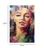 Charming Lady In Multicolour Canvas Framed Art Print (33 x 21 Inches)