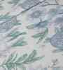 Blue Fruit Print 200 TC Cotton Double Bed Sheet with 2 Pillow Covers Sensory Bloom Collection