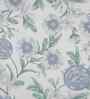 Blue Fruit Print 200 TC Cotton Double Bed Sheet with 2 Pillow Covers Sensory Bloom Collection