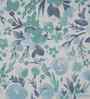Blue Fruit Print 200 TC Cotton Double Bed Sheet with 2 Pillow Covers Sensory Bloom Collection