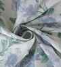 Blue Fruit Print 200 TC Cotton Double Bed Sheet with 2 Pillow Covers Sensory Bloom Collection