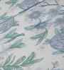 Blue Fruit Print 200 TC Cotton King Size Bed Sheet with 2 Pillow Covers Sensory Bloom Collection