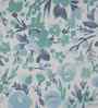 Blue Fruit Print 200 TC Cotton King Size Bed Sheet with 2 Pillow Covers Sensory Bloom Collection
