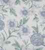 Blue Fruit Print 200 TC Cotton King Size Bed Sheet with 2 Pillow Covers Sensory Bloom Collection