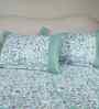 Blue Fruit Print 200 TC Cotton Single Bed Sheet with 1 Pillow Cover Sensory Bloom Collection