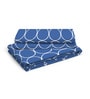 Blue Geometric 104 TC Cotton Queen Sized Bed Sheets with 2 Pillow Covers