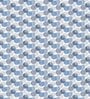 Blue Geometric 144 TC Cotton Queen Sized Bed Sheets with 2 Pillow Covers