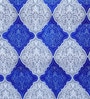 Blue Traditional 144 TC Glace Cotton Queen Sized Double Bedsheet with 2 Pillow Covers Blue Traditional 144 TC Glace Cotton Queen Sized Double Bedsheet with 2 Pillow Covers