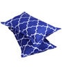 Blue Geometric 144 TC Glace Cotton Queen Sized Double Bedsheet with 2 Pillow Covers