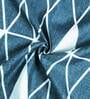 Blue 150 TC Microfiber Single Size Bedsheet With Pillow Covers (Set of 2)