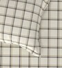 Yellow Checkered 160 TC Cotton King Sized Bed Sheets with 2 Pillow Covers