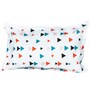 Blue Geometric 186 TC 100% Cotton Single Bed Sized Bed Sheets With 1 Pillow Cover