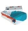 Blue Geometric 186 TC 100% Cotton Single Bed Sized Bed Sheets With 1 Pillow Cover