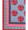 Pink Floral 200 TC Cotton Double Queen Sized Bedsheet With 2 Pillow Covers
