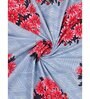 Pink Floral 200 TC Cotton Double Queen Sized Bedsheet With 2 Pillow Covers