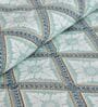 Blue Checkered 210 TC Cotton King Sized Bed Sheets with 2 Pillow Covers