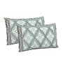 Blue Checkered 210 TC Cotton King Sized Bed Sheets with 2 Pillow Covers