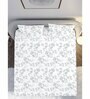 Blue Geometric 210 TC Cotton Super King Bedsheet with 2 Pillow Covers