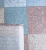 Blue Geometric 400 TC Cotton Super King Bedsheet with 2 Pillow Covers Luxury Series Collection