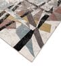 Blue Geometric 6X9 Machine Made Carpet