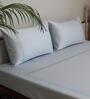 Blue Geometric 800 GSM Cotton 3 Pieces Bedding Set