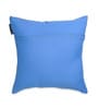 Blue Chenille Checkered 16x16 inches Cushion Cover (5Pc)
