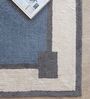 Blue Geometric Hand Tufted 6 Ft X 4 Ft  Dhurrie