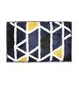 Blue Geometric Microfibre 32x20 Inches Super Soft Bath Mat