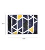 Blue Geometric Microfibre 32x20 Inches Super Soft Bath Mat