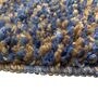 Blue Solid Microfibre 23x15 Inches AntiSkid Bath Mat
