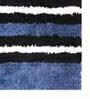 Blue Geometric Microfibre 23x15 Inches AntiSkid Bath Mat