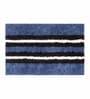 Chocolate Geometric Microfibre 23x15 Inches AntiSkid Bath Mat