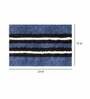 Chocolate Geometric Microfibre 23x15 Inches AntiSkid Bath Mat