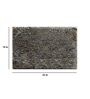 Blue Solid Microfibre 23x15 Inches AntiSkid Bath Mat